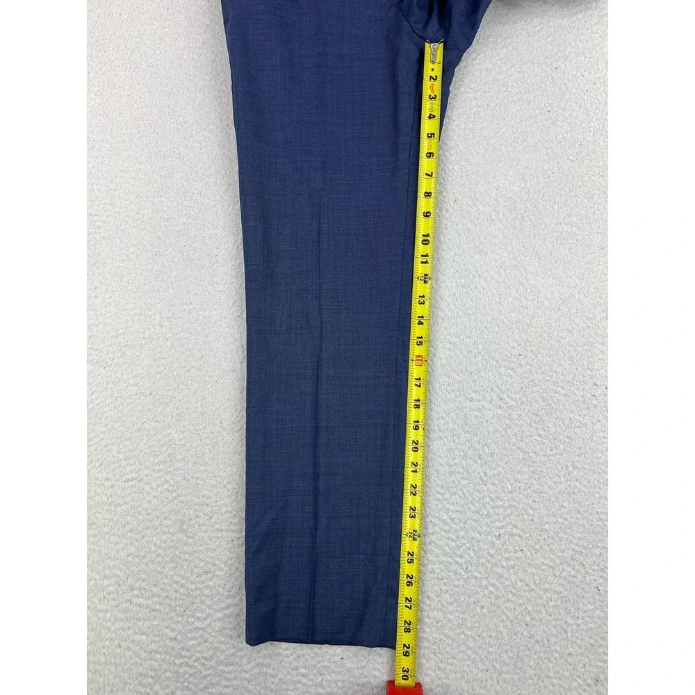 Banana Republic Dress Pants Mens 31x30 Blue Slim Fit Wool Stretch Formal